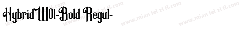 HybridW01-Bold Regul字体转换
